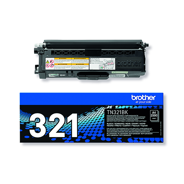 Brother+TN321BK+Black+Laser+Toner+Cartridge+TN-321BK