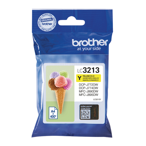 Brother Ink Cartridge High Yield Yellow LC3213Y