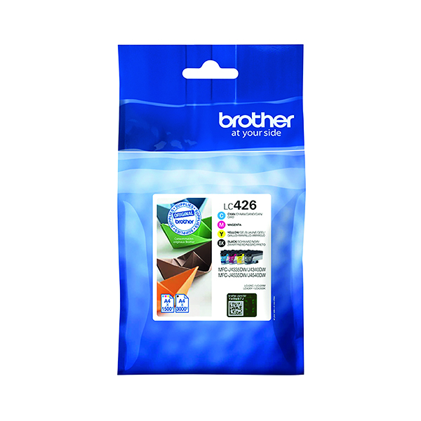 Brother LC426 Value Pack CMYK Ink Cartridge LC426VAL