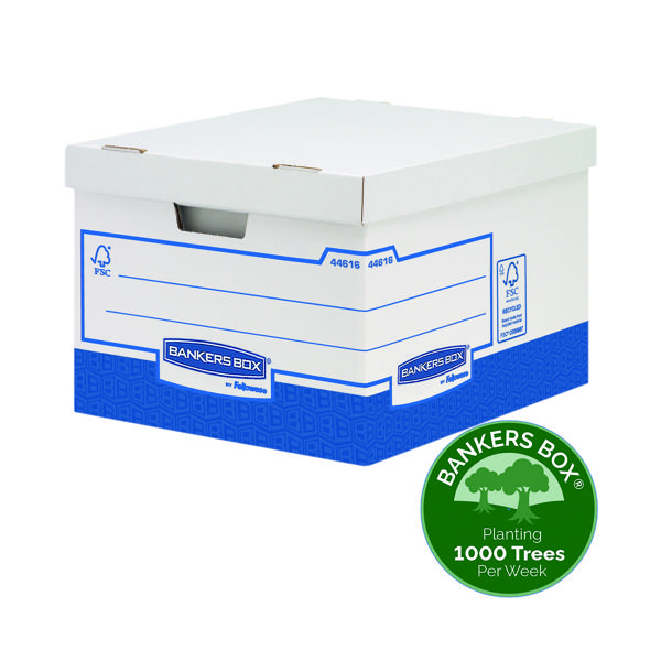 Fellowes Basics Storage Box Heavy Duty Large (Pack of 10) BB72106
