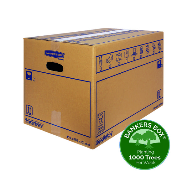 Bankers Box SmoothMove Standard Moving Box 350x350x550mm (Pack of 10) 6207301