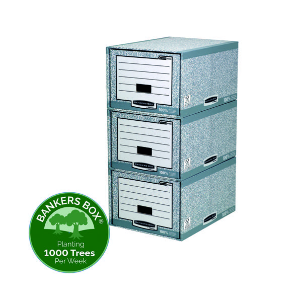 Fellowes+Bankers+Box+System+Storage+Drawer+Gry%2FWhite+%28Pack+of+5%29+01820