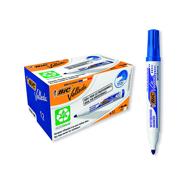 Bic Velleda 1701 Whiteboard Marker Blue (Pack of 12) 1199170106