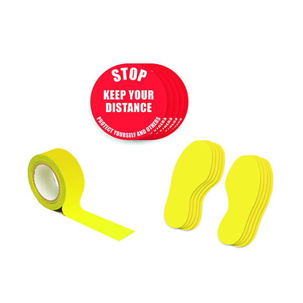 Social Distance Marker Kit Stop Keep Your Distance 1A SDKIT1A