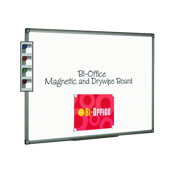 Bi-Office Aluminium Finish Magnetic Whiteboard 900x600mm MB0706186