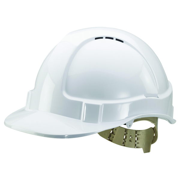 Comfort Vented Safety Helmet White BBVSHW