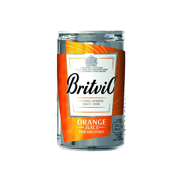 Britvic Orange Juice 330ml Can (Pack of 24) 402045