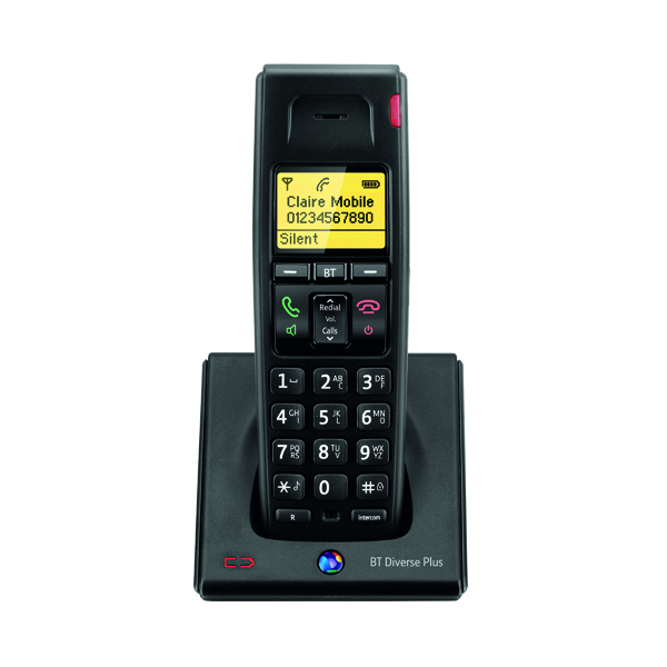 BT Diverse 7100 R DECT Cordless Phone Additional Handset Black 060748