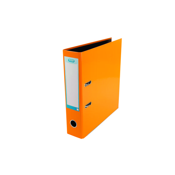 Elba 70mm Lever Arch File Laminated A4 Orange 400107437