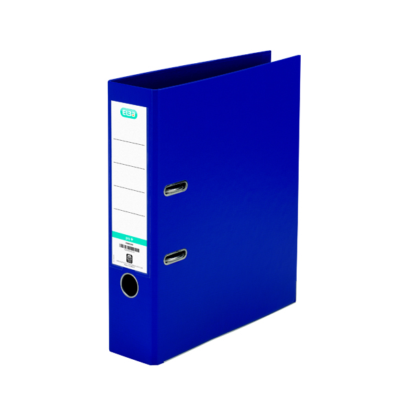Elba 70mm Lever Arch File Plastic A4 Blue 1450-01