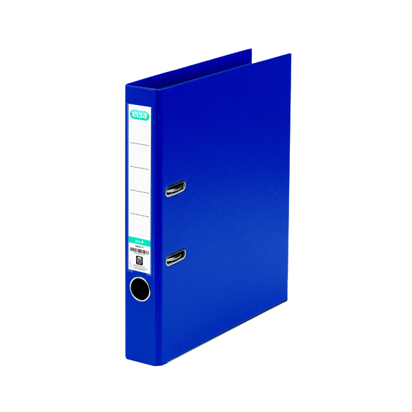 Elba 50mm Lever Arch File Plastic A4 Blue 1451-01