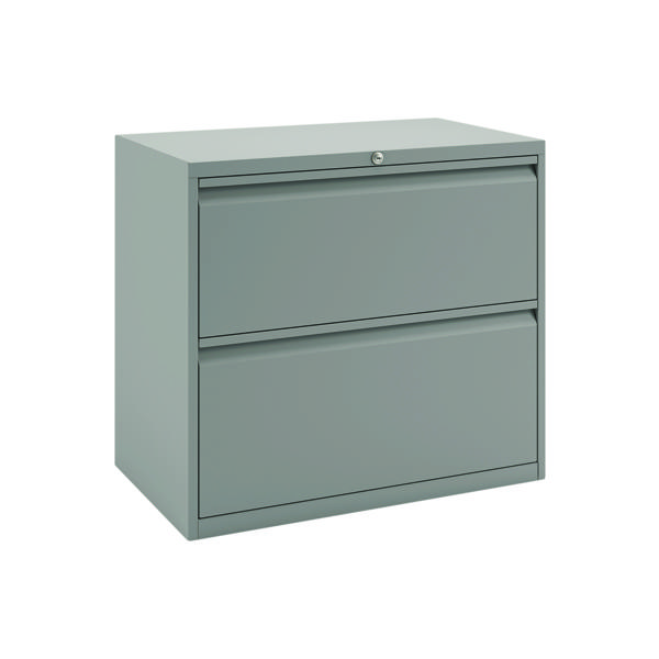 Bisley 2 Drawer Filing Cabinet 800x470x697mm Goose Grey 