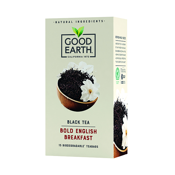 Good Earth Bold English Breakfast Tea Bags (Pack of 15) A08133