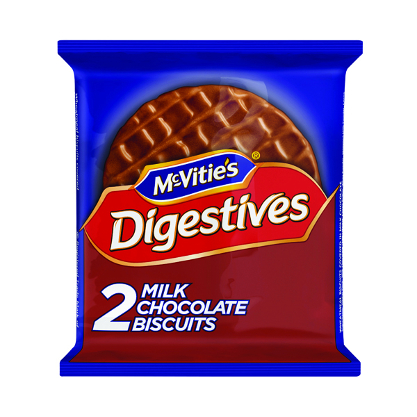 McVitie's Milk Chocolate Digestives 33g (Pack of 24 x 2) 32404
