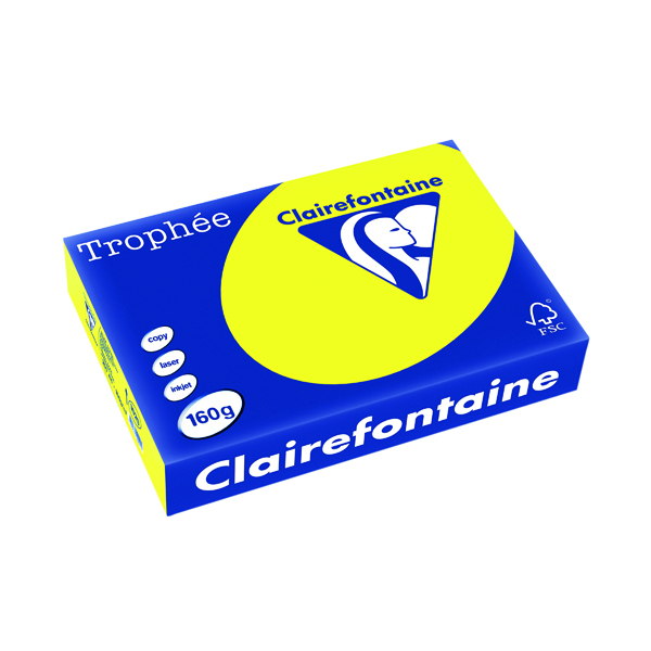 Trophee Card A4 160gm Intensive Yellow (Pack of 250) 1029C