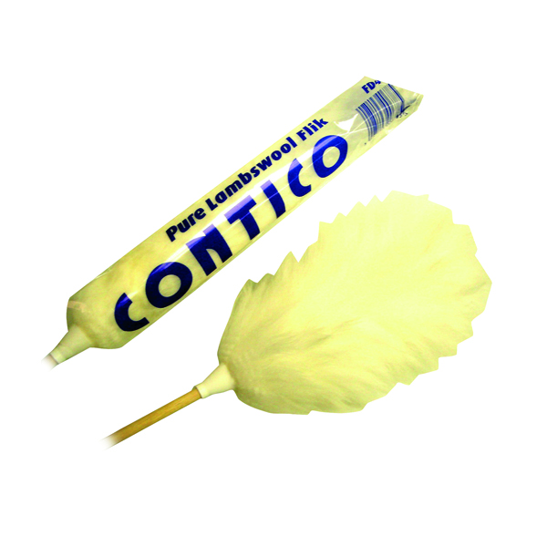 White+48+Inch+Flick+Duster+%28Traditional+lambswool+construction%29+101009