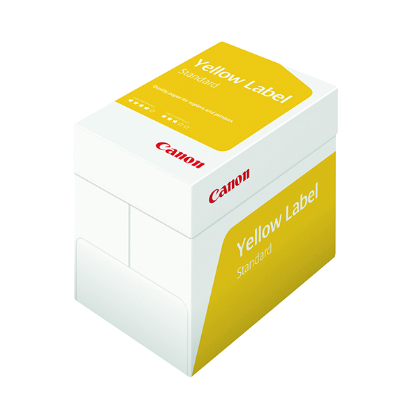 Canon+A4+White+Multipurpose+Laser+Copier+Paper+80gsm+Yellow+Label+97003515+Packed+5+x+500+Box+of+2500