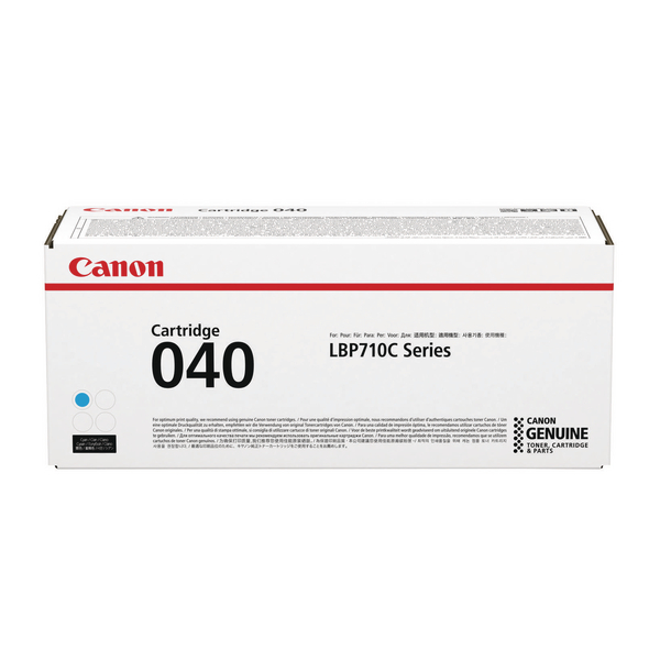 Canon 040 Cyan Standard Yield Toner Cartridge 0458C001