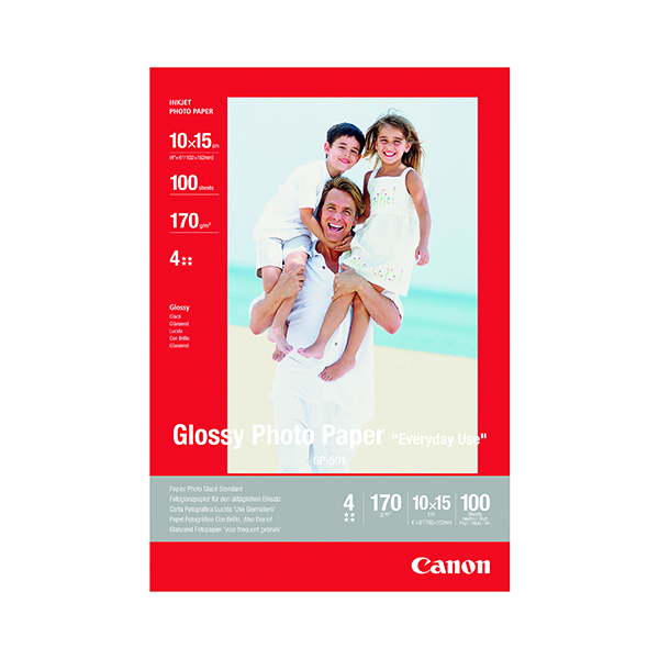 Canon Glossy Photo Paper 10 x 15cm 170gsm (Pack of 100) 0775B003