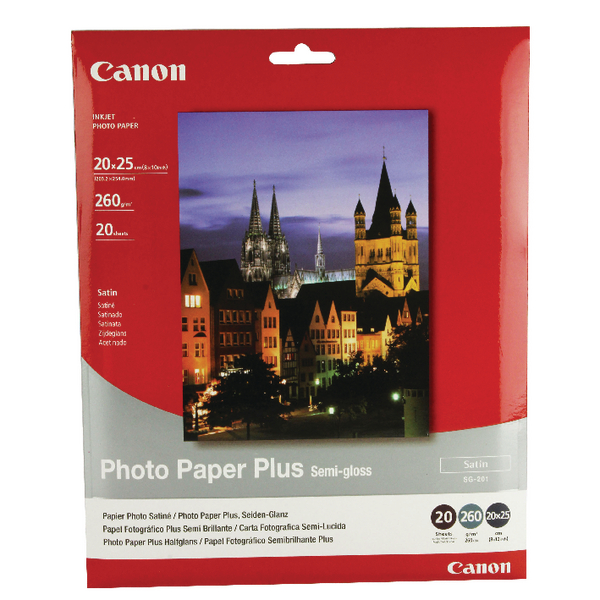 Canon SG-201 Bubble Jet Paper 8 x 10in (Pack of 20) 1686B018