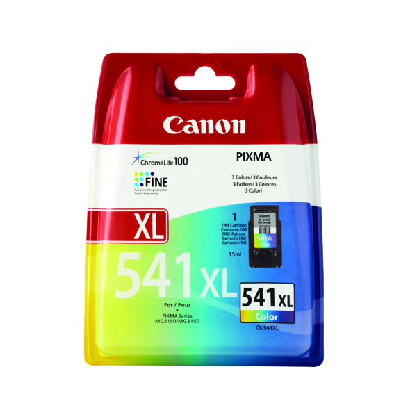 Canon+CL-541+Colour+XL+Ink+Cartridge+Blister+Pack+5226B004