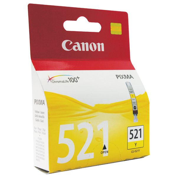 Canon+CLI-521Y+Yellow+Ink+Cartridge+2936B001