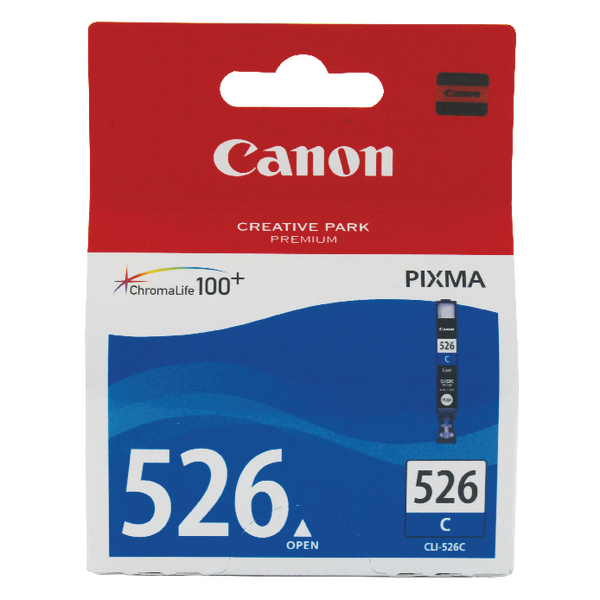 Canon+CLI-526C+Cyan+Inkjet+Cartridge+4541B001