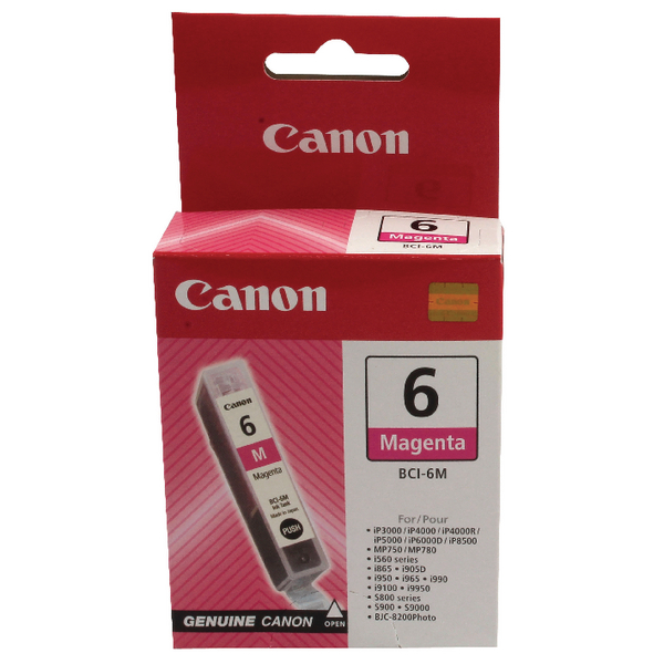Canon+BCI-6M+Magenta+Inkjet+Cartridge+4708A002