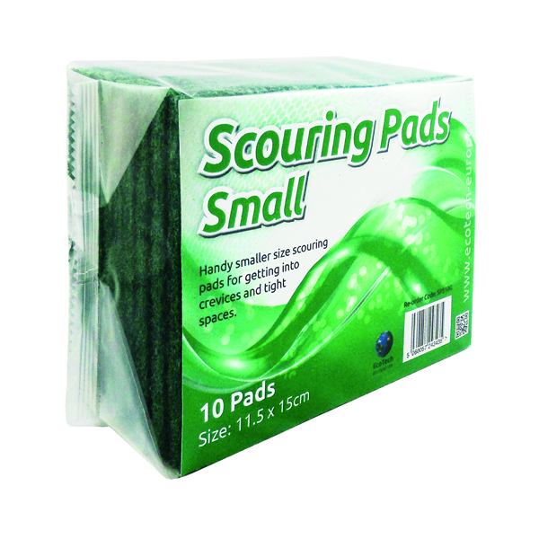 Economy Scourer Flat 150x115mm Green (Pack of 10) SP120
