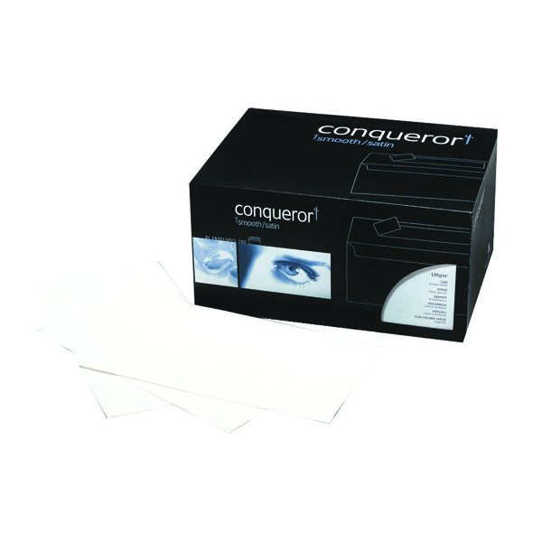 Conqueror+Ultra+Smooth+CX22+DL+Wallet+Envelope+110x220mm+Diamond+White+%28Pack+of+500%29+CXN1625DW