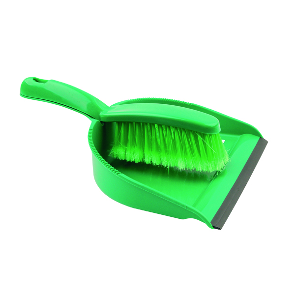 Dustpan+and+Brush+Set+Green+102940GN