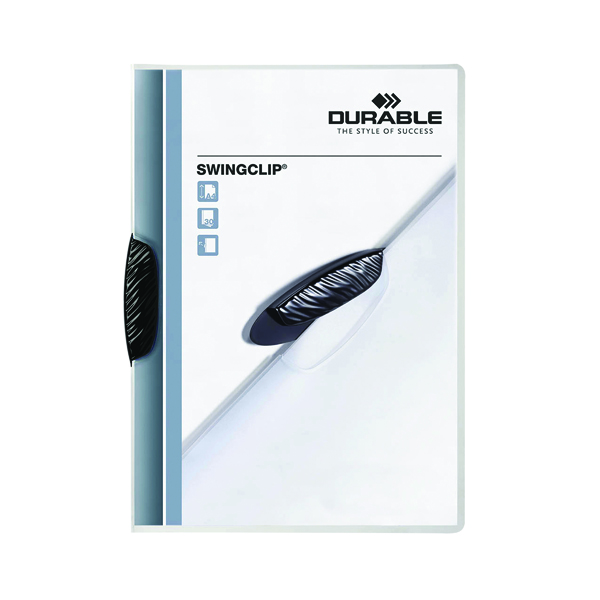 Durable Swingclip Clip Folder A4 Black (Pack of 25) 2260/01