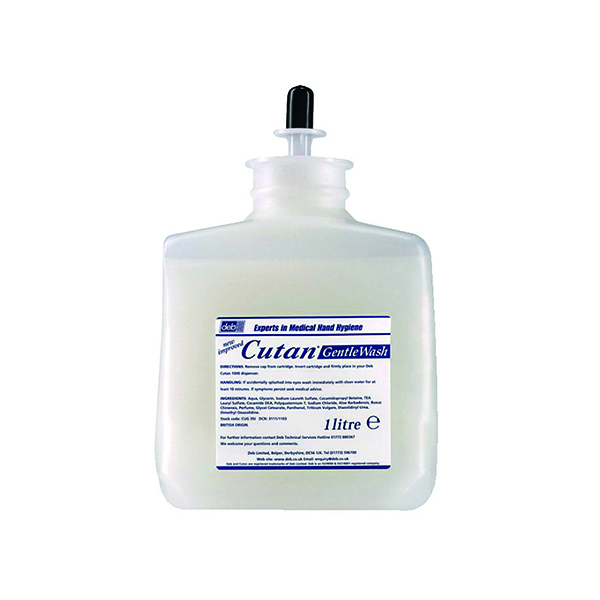 Deb Cutan Gentle Wash Lotion Soap CUG39J 1 Litre (Emolliency formulated for healthcare environments