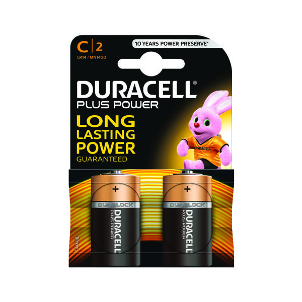 Duracell Plus C Battery (Pack of 2) 81275429