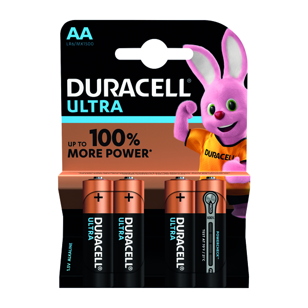 Duracell Ultra Power AA Batteries (Pack of 4) 75051955