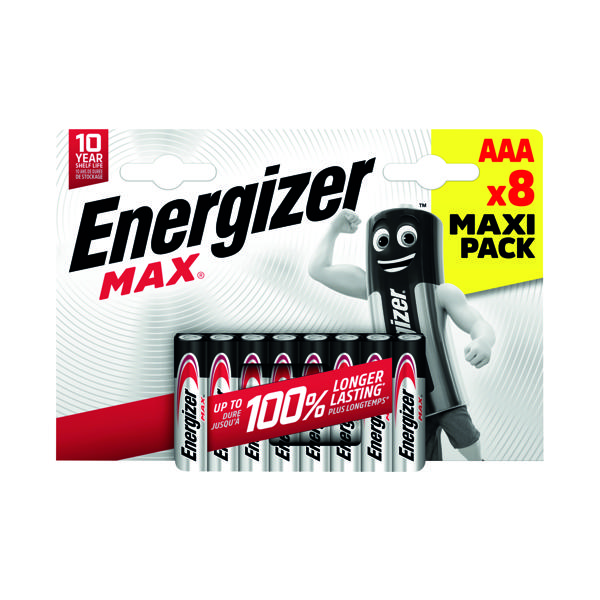 Energizer Max AAA Battery Pk8