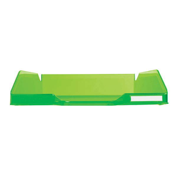 Exacompta Iderama A4+ Letter Tray Lime (W255 x D346 x H65mm) 11397D