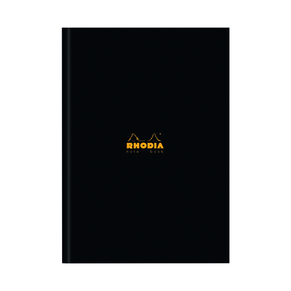 Rhodia Business A4 Book Casebound Hardback 192 Pages Black (Pack of 3) 119230C