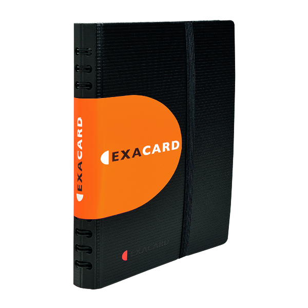 eco-eco A5 50/% Recycled 60 Pocket Black Folder Presentation Display Book