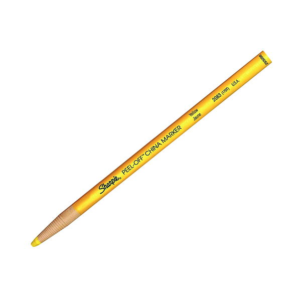 Sharpie China Wax Marker Pencil Peel-off Unwraps to Sharpen Yellow Code S0305100
