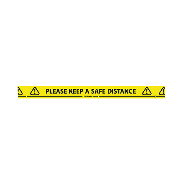 Social+Distancing+Floor+Tape+Roll+33m+x+48mm+4833YB