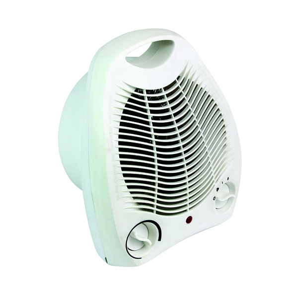 Fan Heater Upright 2kW White | Glen Glen 2kW Upright Fan Heater 2kW