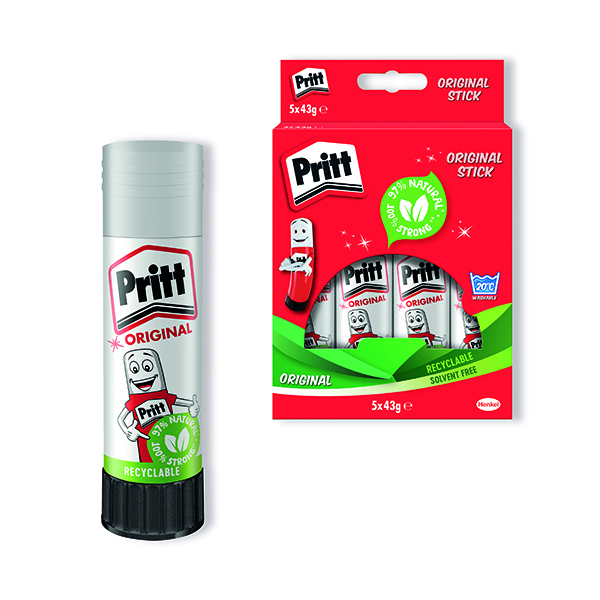 Pritt Stick Glue Stick 43g (Pack of 5)1456072