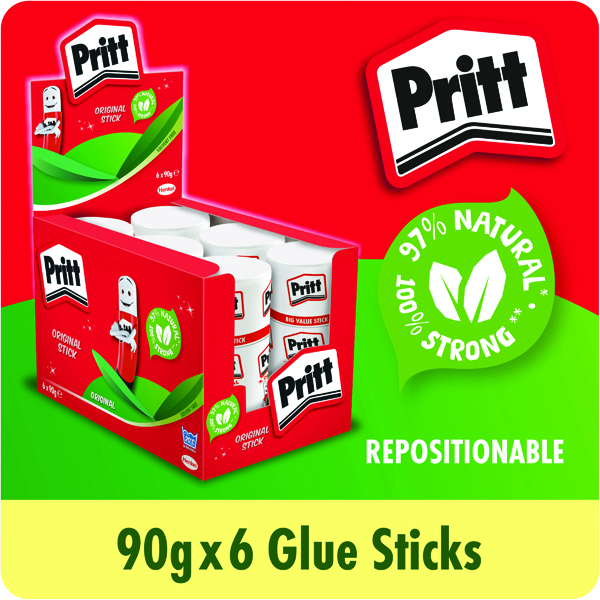 Pritt+Stick+Jumbo+Glue+Stick+90g+%28Pack+of+6%29+1479570