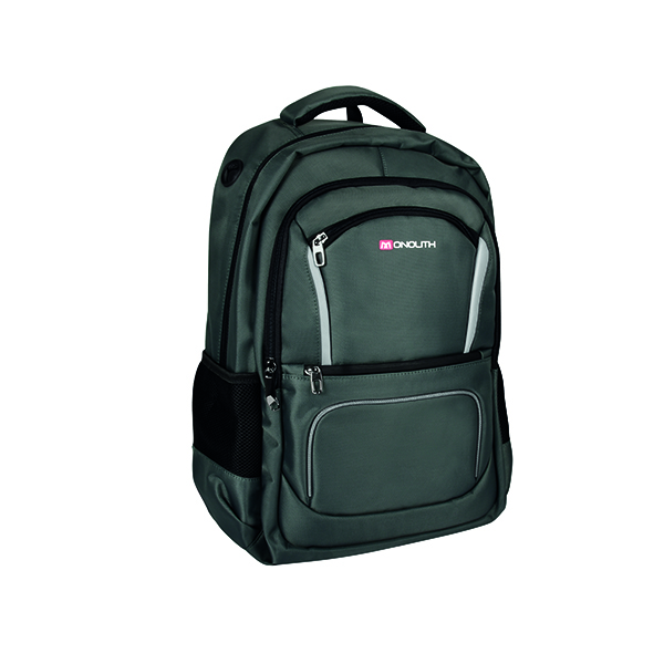 Monolith 15.6 Inch Business Commuter Laptop Backpack USB/Headphone Port Charcoal 9115D