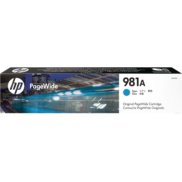 HP 981A PageWide Ink Cyan Cartridge J3M68A