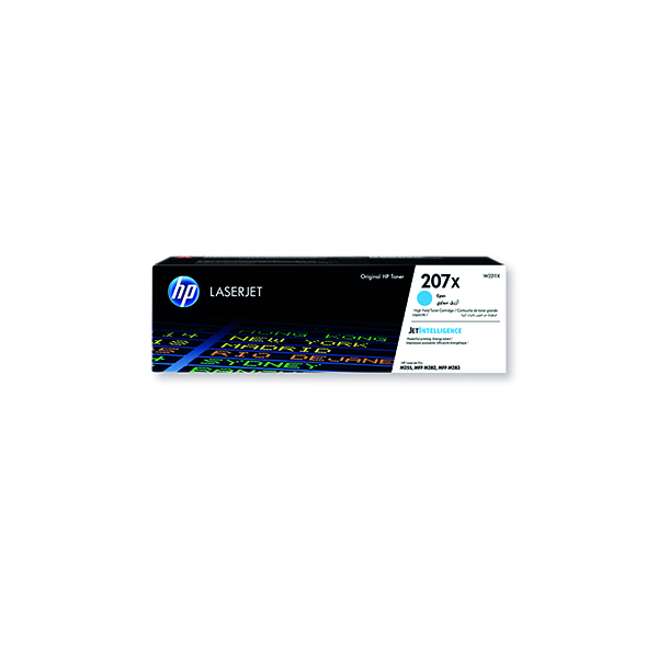 HP+207X+LaserJet+High+Yield+Toner+Cartridge+Cyan+2450+Pages+W2211X