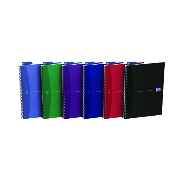 Oxford+Card+Cover+Wirebound+Notebook+A4+Assorted+%28Pack+of+5%29+100105331