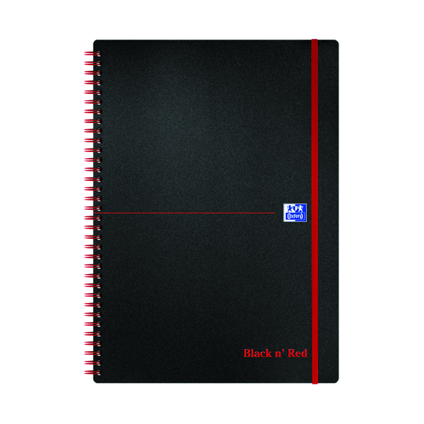 Black n' Red Polypropylene Wirebound Notebook 140 Pages A4 (Pack of 5) 846350111