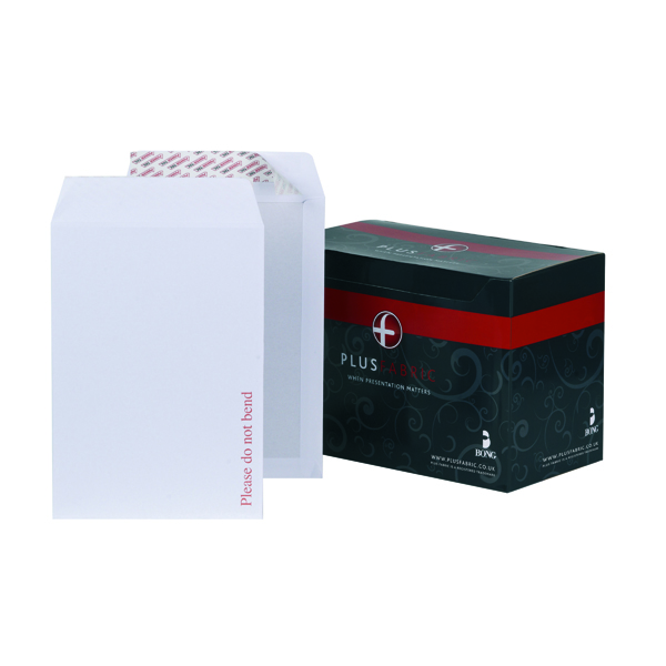 Plus+Fabric+C4+Envelopes+Board+Back+Peel+and+Seal+120gsm+White+%28Pack+of+125%29+K29470
